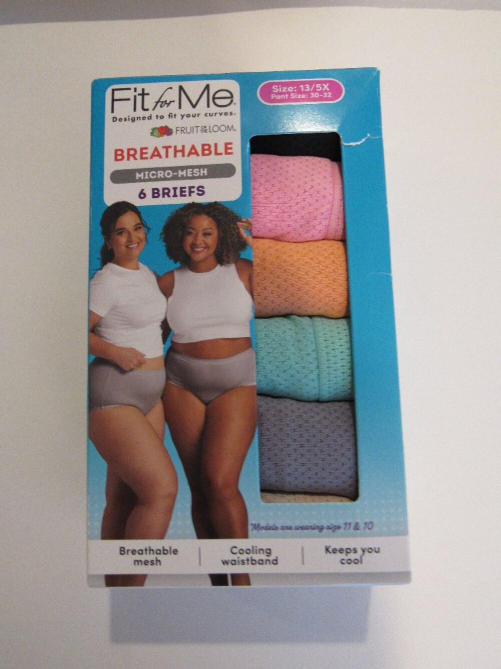 NEW WOMEN'S FRUIT OF THE LOOM 6 PACK OF BRIEFS